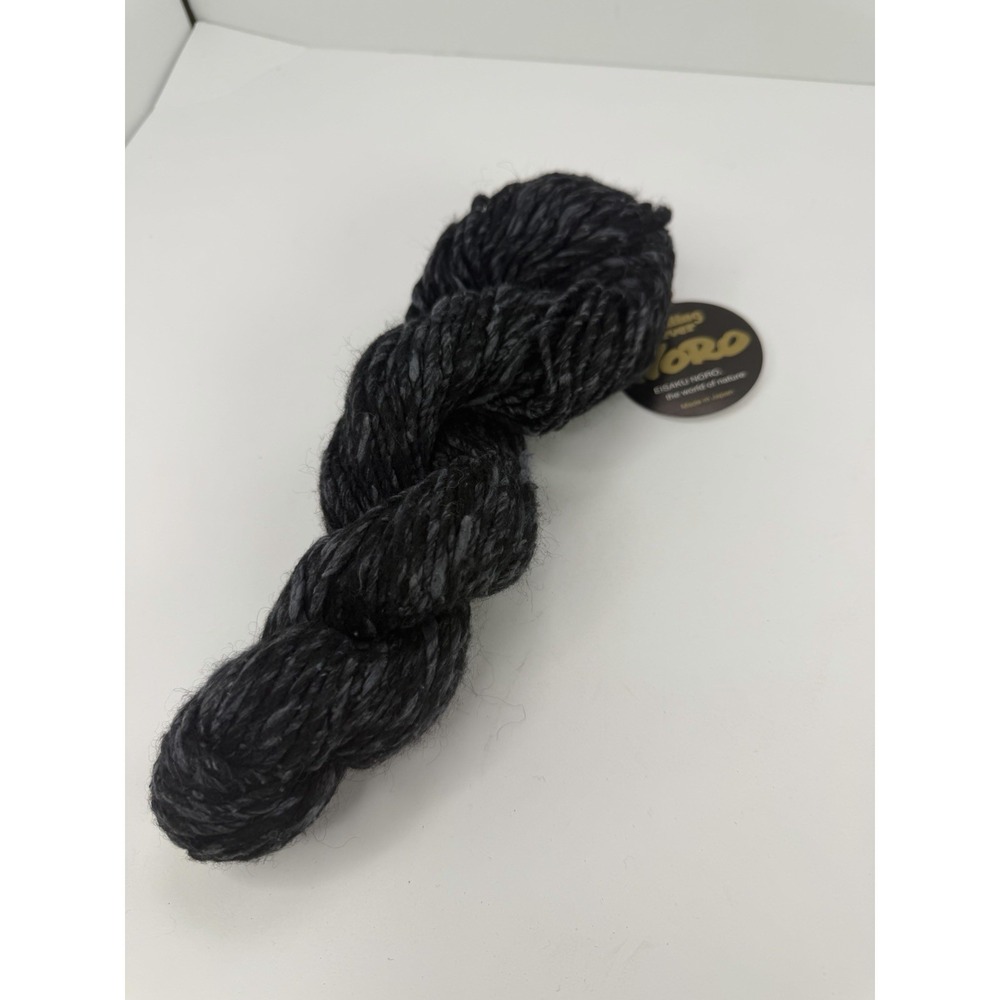NORO Kabuto Yarn Wool Silk Alpaca‎ Cashmere 50g Grey Black
